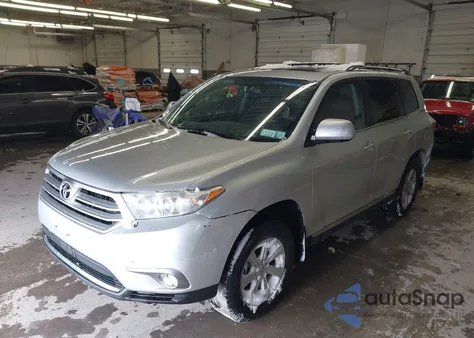 2013 Toyota Highlander Se V6 from USA, damaged, VIN 5TDBK3EH7DS237266